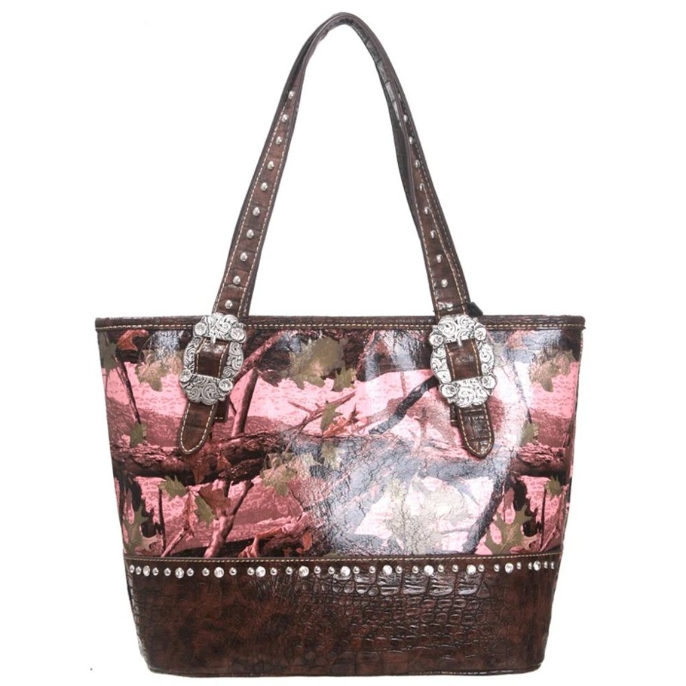 Pink Camo Carry Shoulder Bag